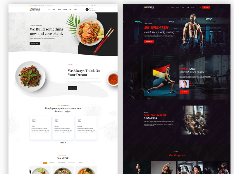 เเพ็คเกจเว็บไซต์สำเร็จรูป Multipage